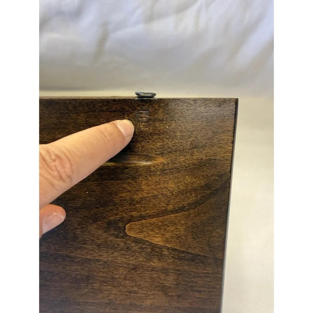 Vintage Rustic Brown Wood Shelf With Drawer And Plate Groove 18
